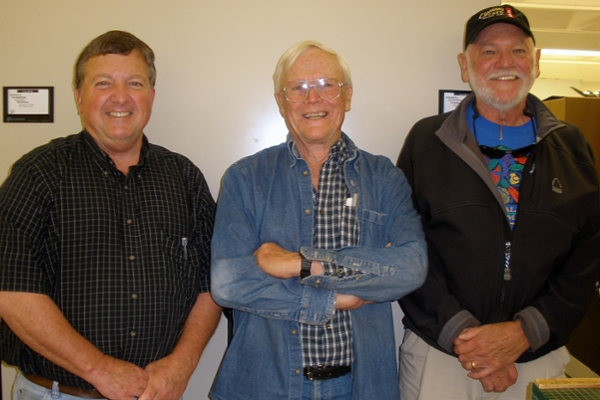 Jim Findley with his students Bill Caire and Mike Bogan